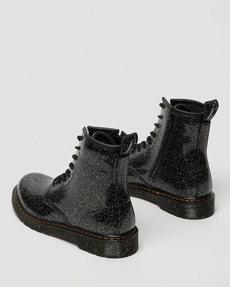 Kids' Dr Martens Youth 1460 Glitter Lace Up Boots Black | AU 707ILH